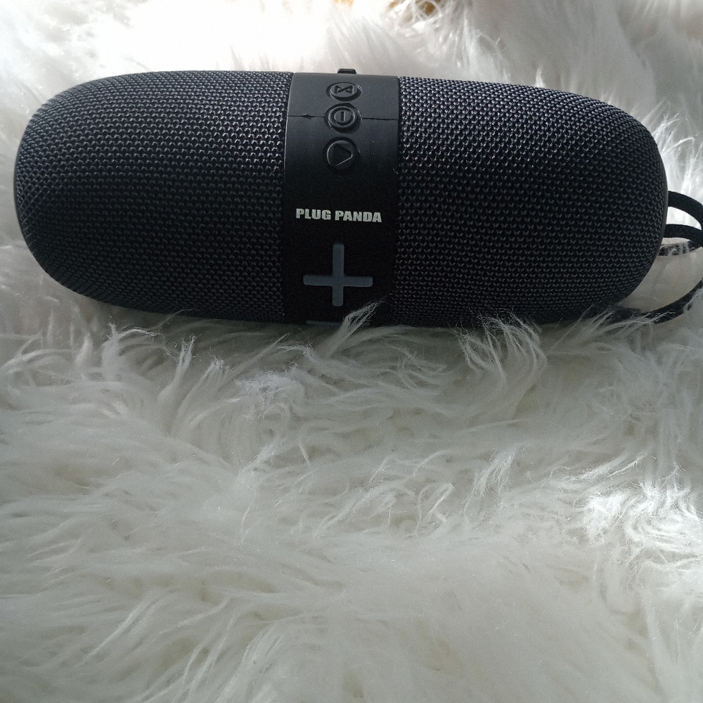 Plug Panda Black Speaker.
